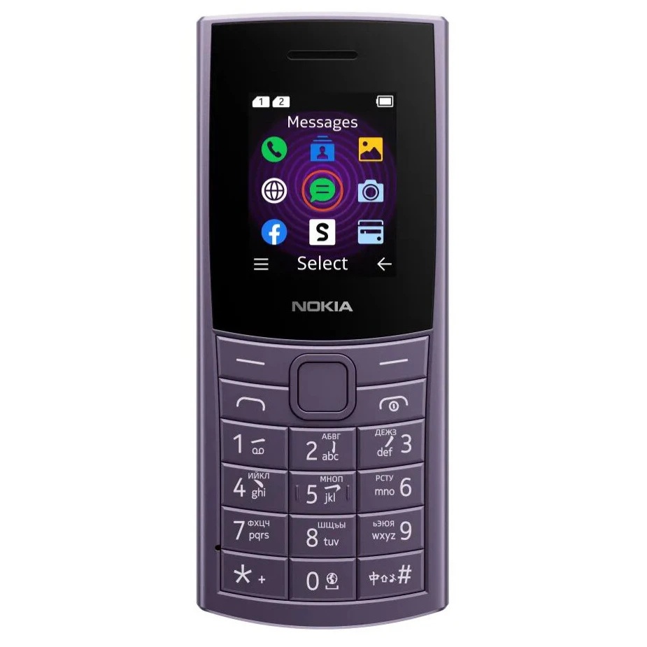 Мобильный телефон NOKIA 110 4G TA-1543 DS EAC 48Mb фиолетовый