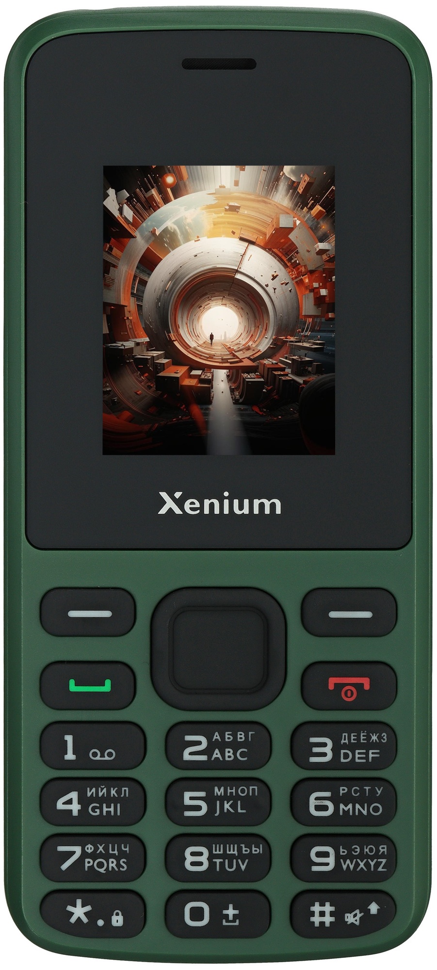 Мобильный телефон Xenium X175 зеленый моноблок 1.77" 128x160 Nucleus GSM900/1800 MP3