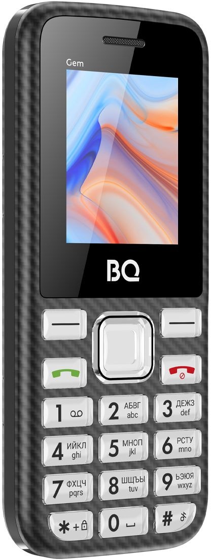 Мобильный телефон BQ 1860 Gem Black (без СЗУ в комплекте). SC6533G, 1, 208MHZ, ThreadX, 32 Mb, 32 Mb