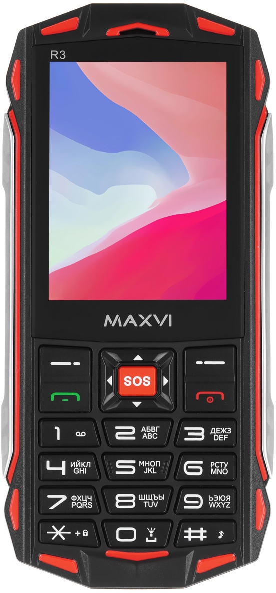 Мобильный телефон Maxvi R3 red