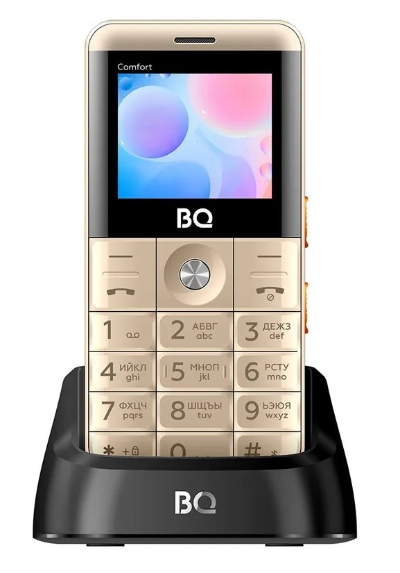 Мобильный телефон BQ 2006 Comfort золотой/черный