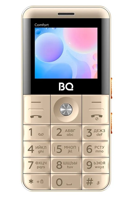 Мобильный телефон BQ 2006 Comfort золотой/черный