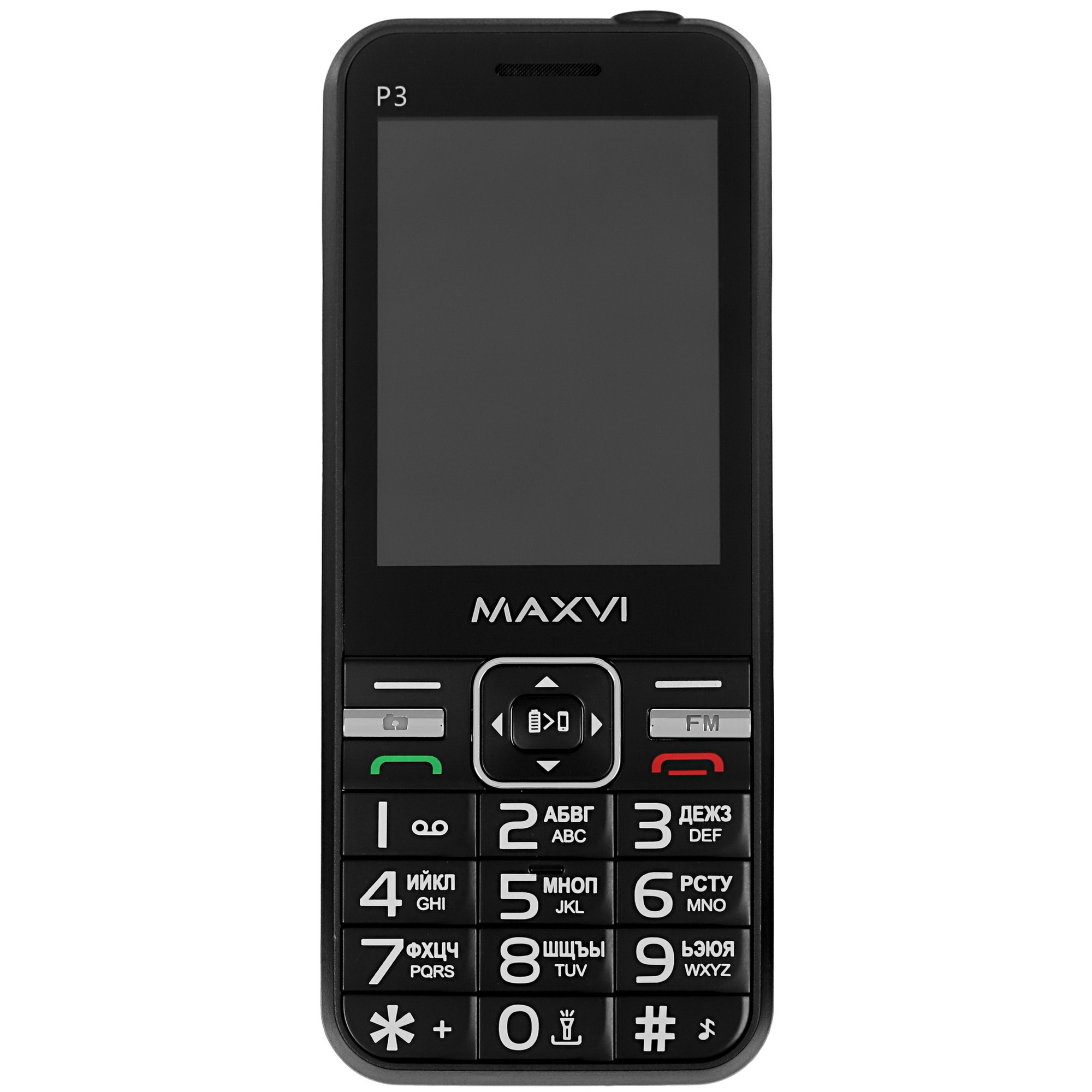 Мобильный телефон Maxvi P3 черный