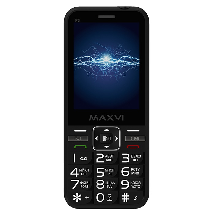 Мобильный телефон Maxvi P3 черный