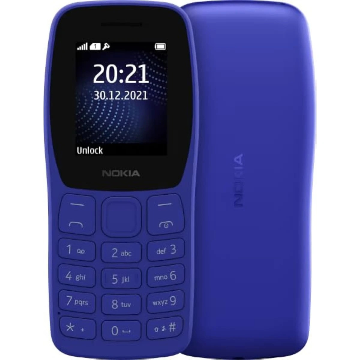 Мобильный телефон Nokia 105 DS TA-1459 синий моноблок 1.77" 120x160 Series 30+ GSM900/1800 Protect