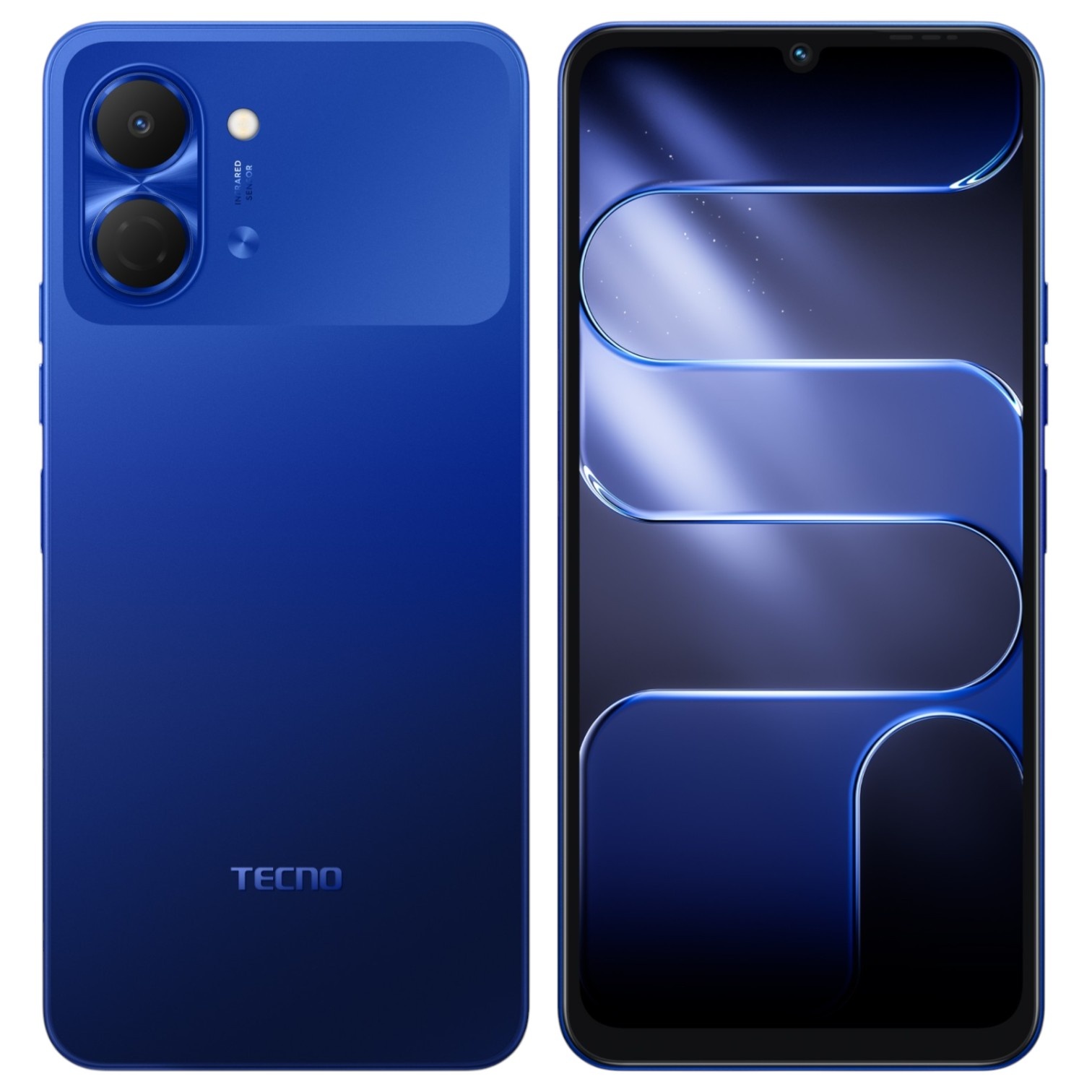 Смартфон Tecno Spark Go 3 64Gb 4Gb синий моноблок 3G 4G 2Sim 6.75" 720x1600 Android 15 13Mpix 802.11