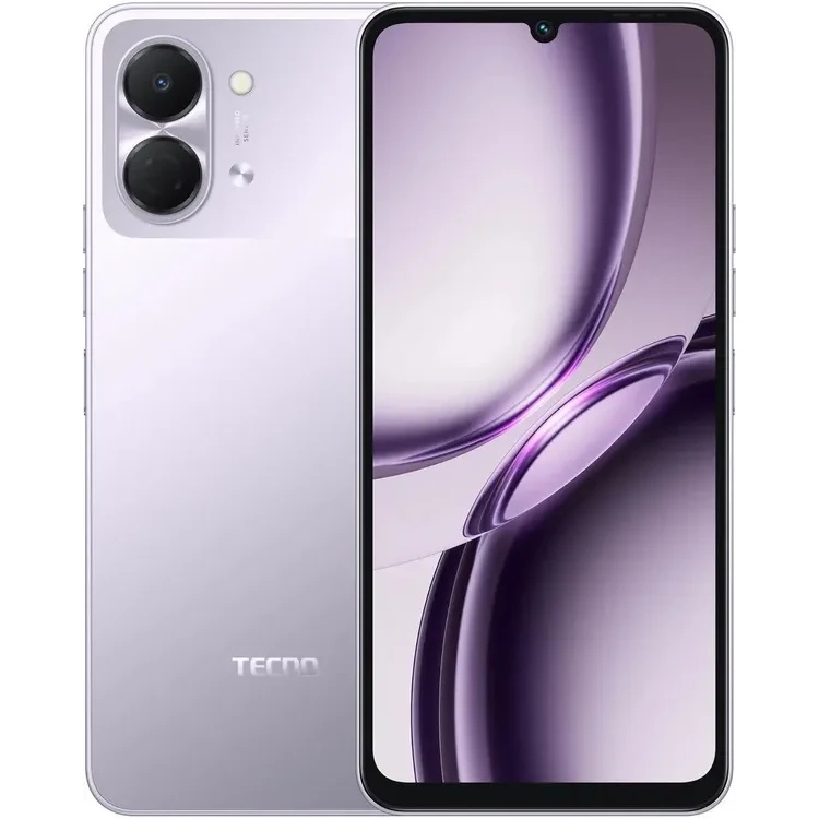 Смартфон Tecno Spark Go 3 64Gb 4Gb фиолетовый 3G 4G 2Sim 6.75" IPS 720x1600 And15 13Mpix 802.11 a/b/