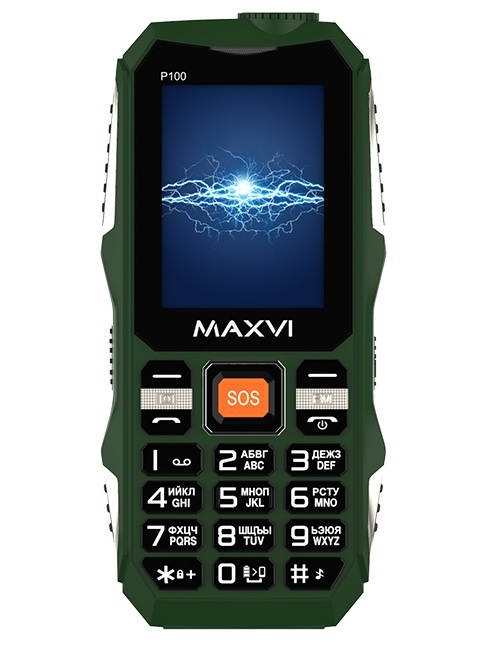 Мобильный телефон Maxvi P100 green