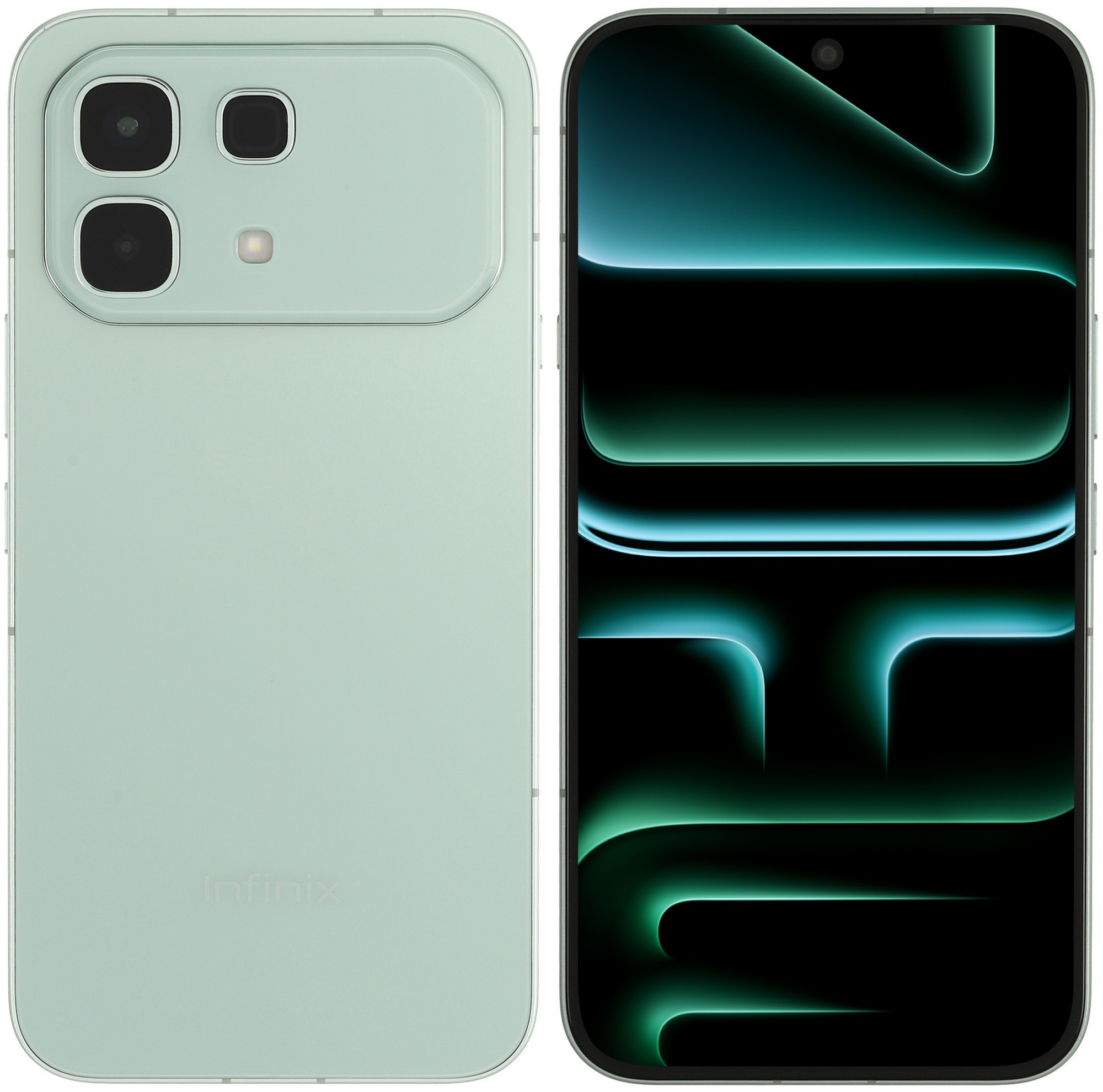 Смартфон Infinix X6879 Note 60 256Gb 8Gb голубой моноблок 3G 4G 6.78" 1080x2436 Android 15 50Mpix 80