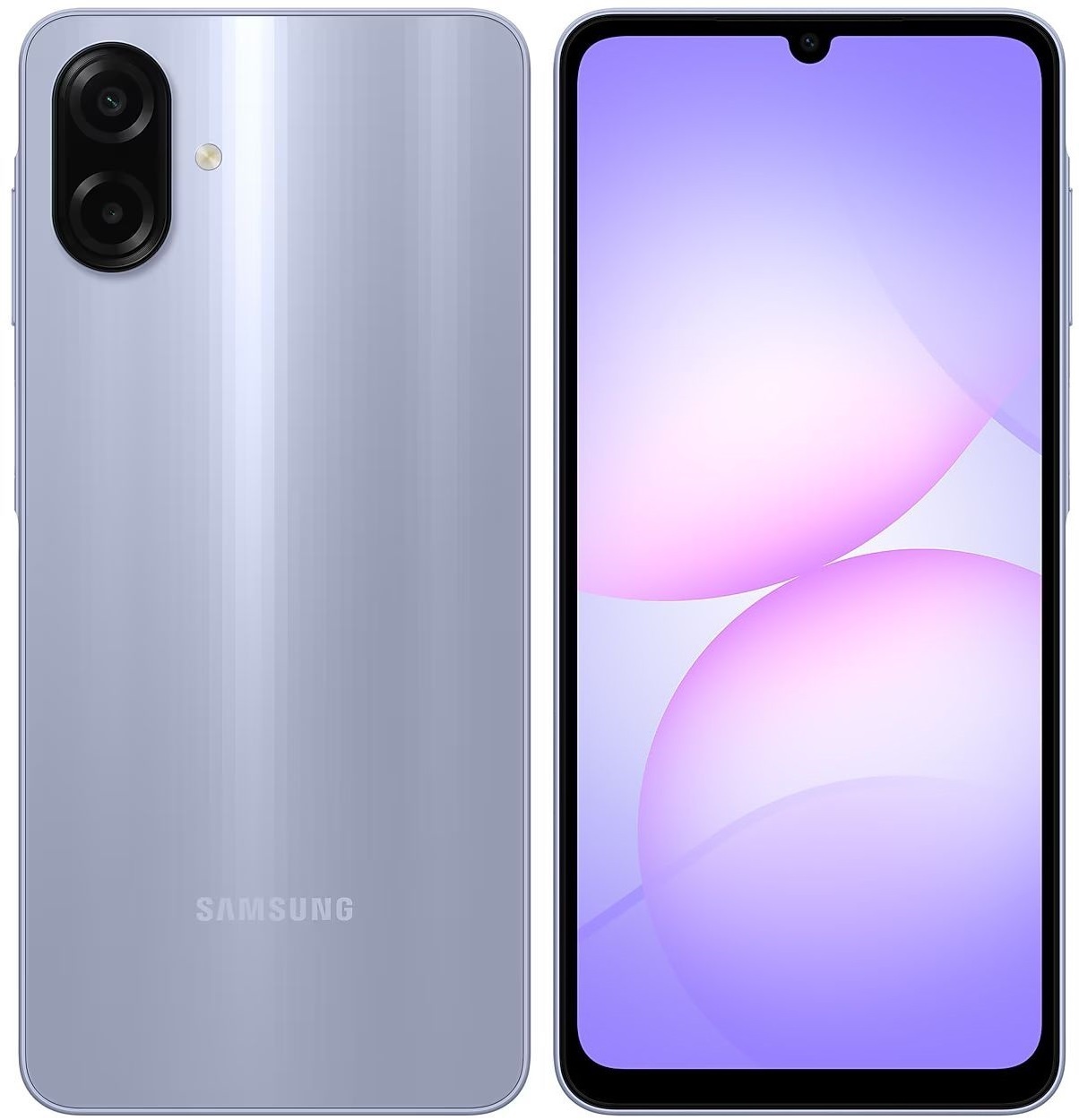 Смартфон Samsung SM-A075F Galaxy A07 64Gb 4Gb фиолетовый моноблок 3G 4G 2Sim 6.7" 720x1600 Android 1