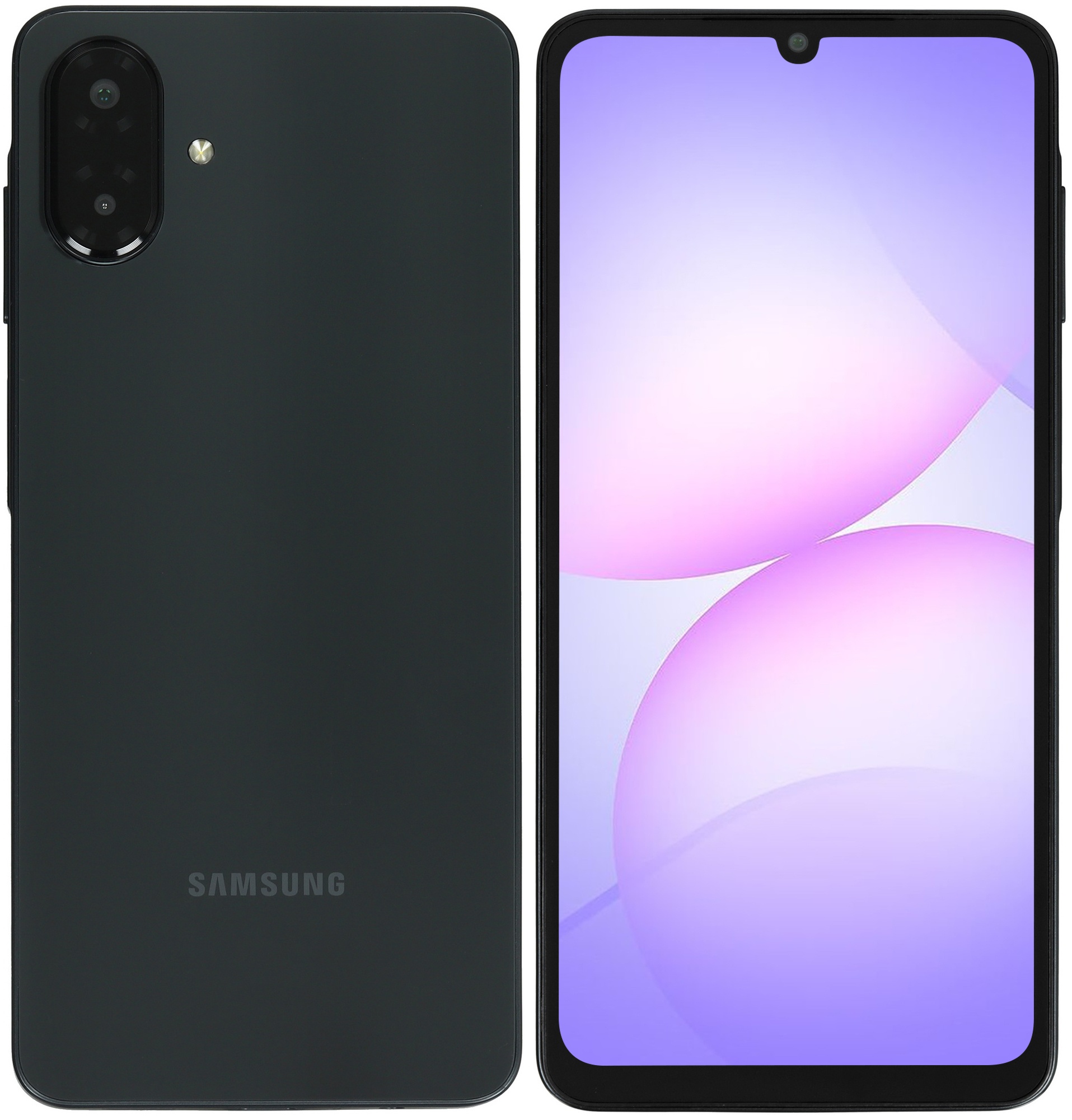 Смартфон Samsung SM-A075F Galaxy A07 64Gb 4Gb черный моноблок 3G 4G 2Sim 6.7" 720x1600 Android 15 50