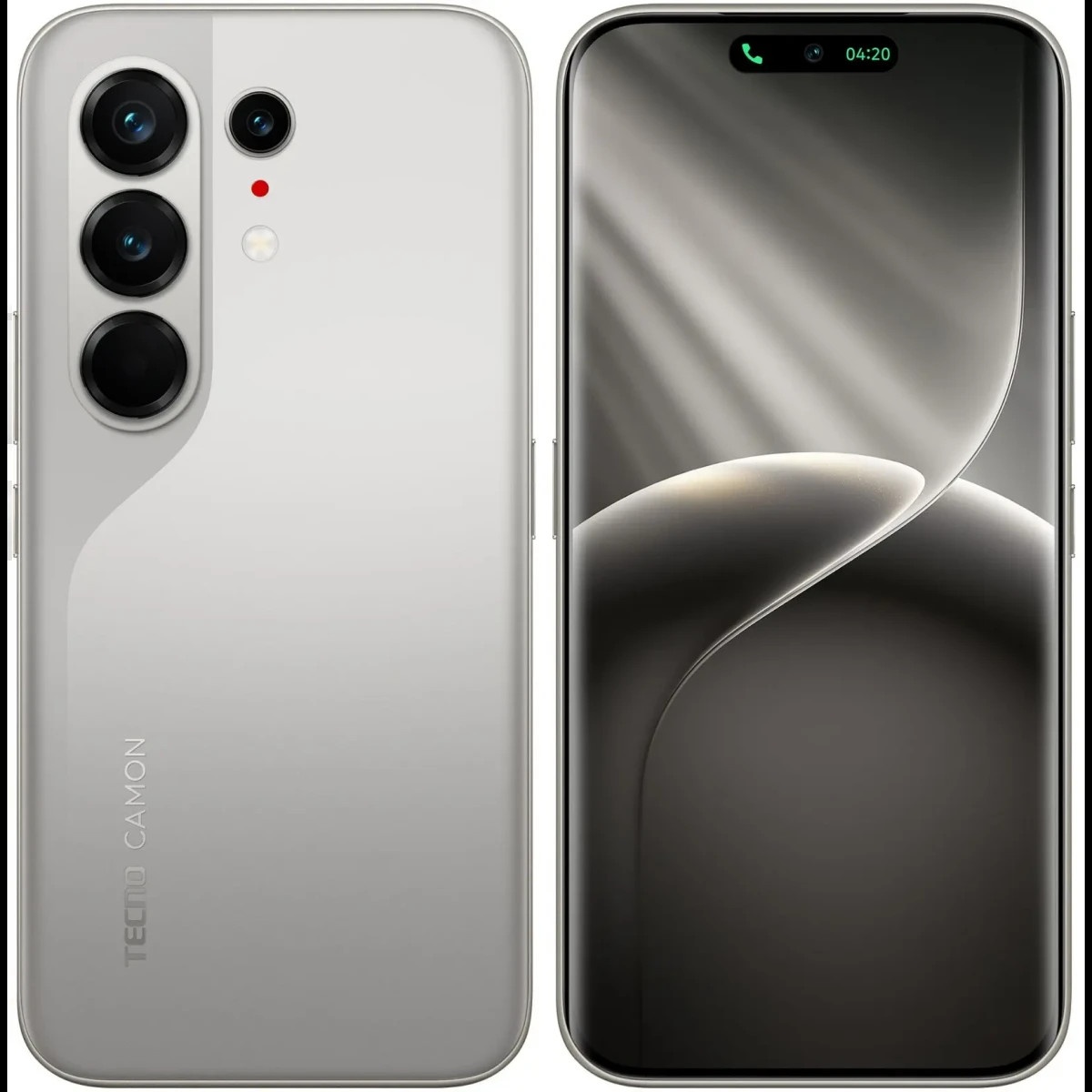 Смартфон Tecno Camon 50 Ultra 5G 256Gb 8Gb титан моноблок 3G 4G 2Sim 6.78" 1208x2644 Android 16 50Mp
