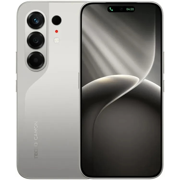 Смартфон Tecno Camon 50 256Gb 12Gb титан моноблок 3G 4G 2Sim 6.78" 1208x2644 Android 16 50Mpix 802.1