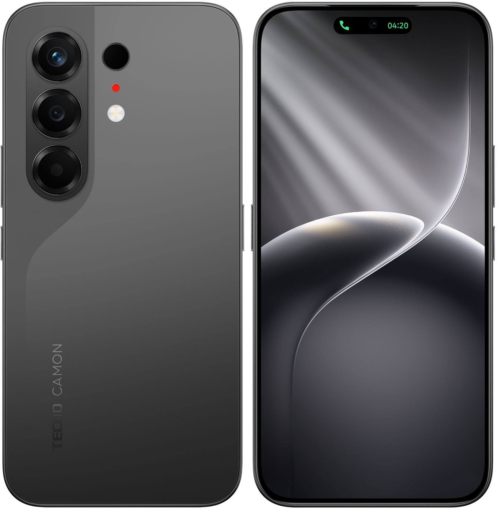 Смартфон Tecno Camon 50 256Gb 12Gb черный моноблок 3G 4G 2Sim 6.78" 1208x2644 Android 16 50Mpix 802.