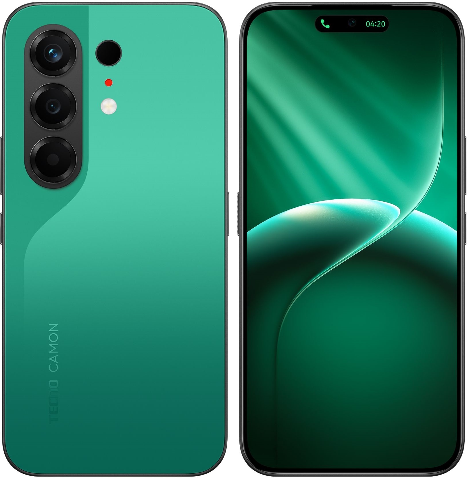 Смартфон Tecno Camon 50 256Gb 8Gb малахитовый зеленый моноблок 3G 4G 2Sim 6.78" 1208x2644 Android 16