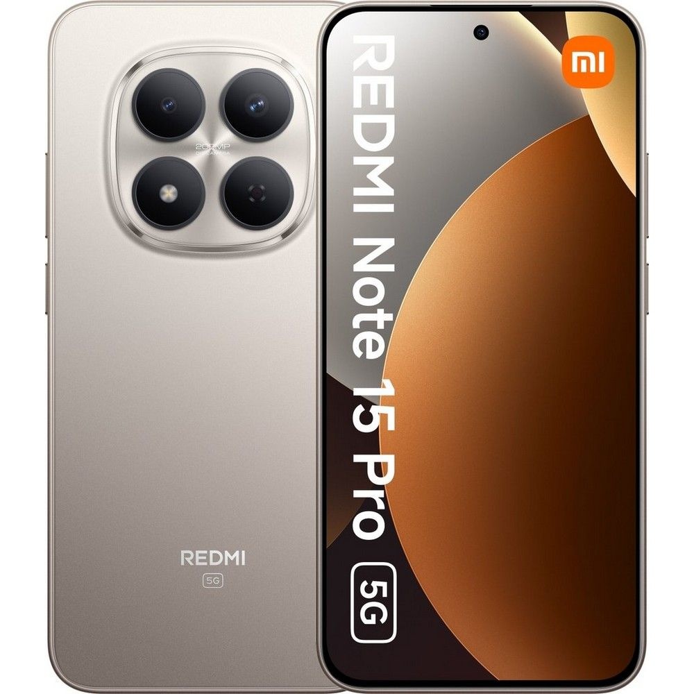 Смартфон Xiaomi Redmi Note 15 Pro 5G 512Gb 8Gb титановый моноблок 3G 4G 2Sim 6.83" 1280x2772 Android