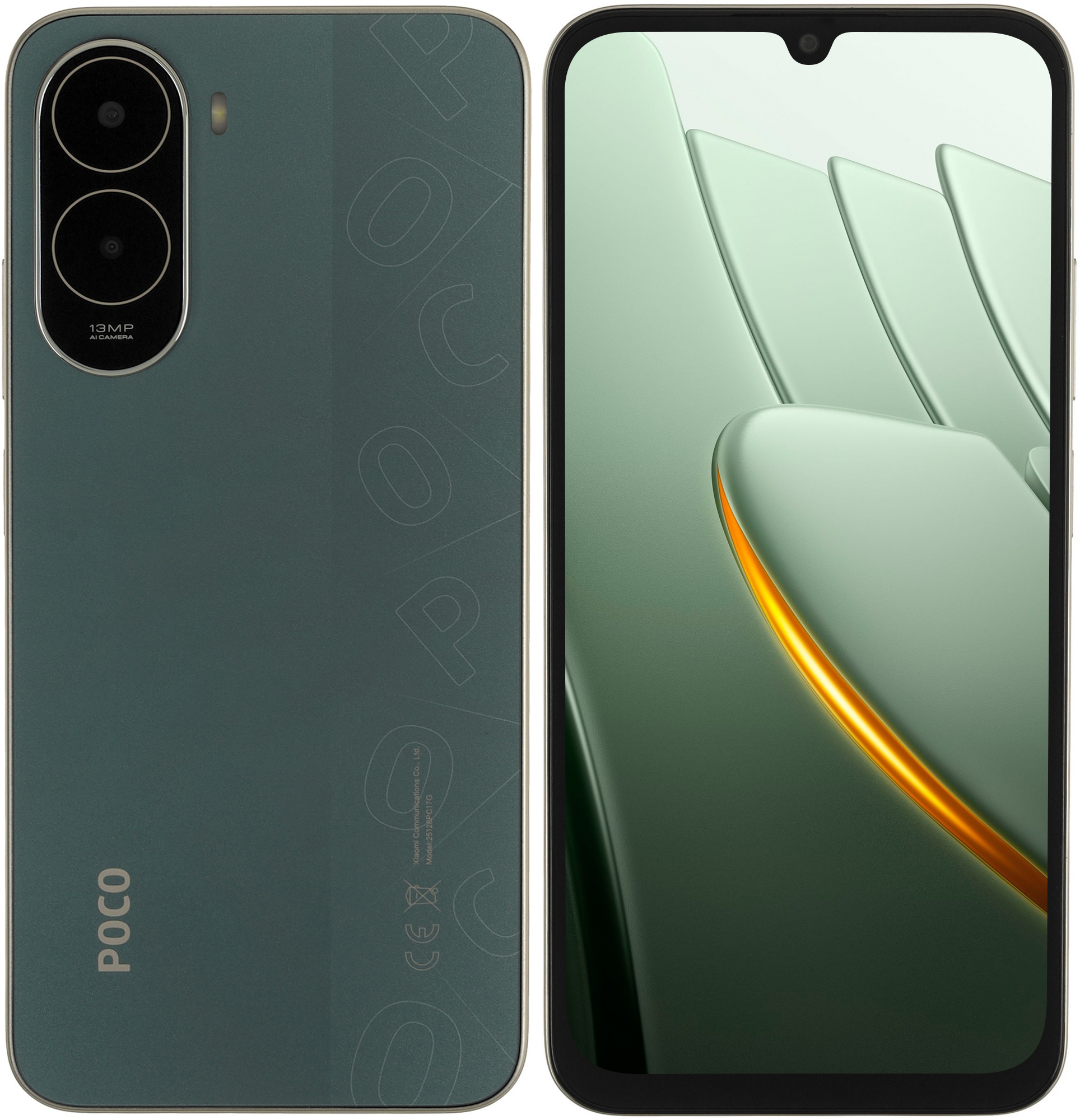 Смартфон Poco C81 Pro 4/128Gb зеленый