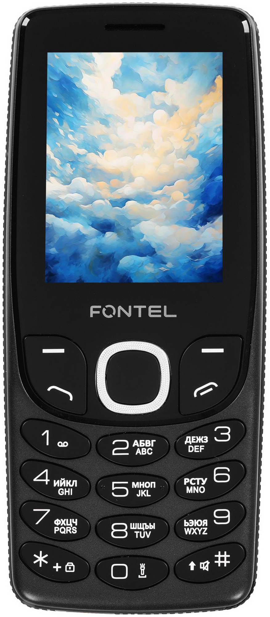 Мобильный телефон FONTEL FP250 черно-зеленый